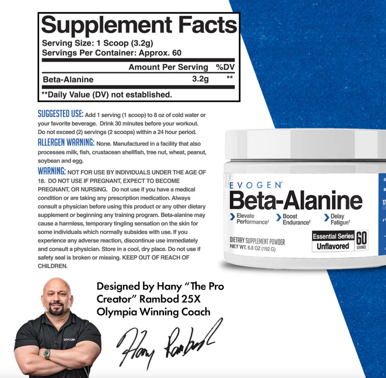EVOGEN Beta-Alanine