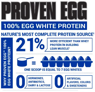 Gaspari Proven Egg 100 % Egg White Protein 30s 2lb