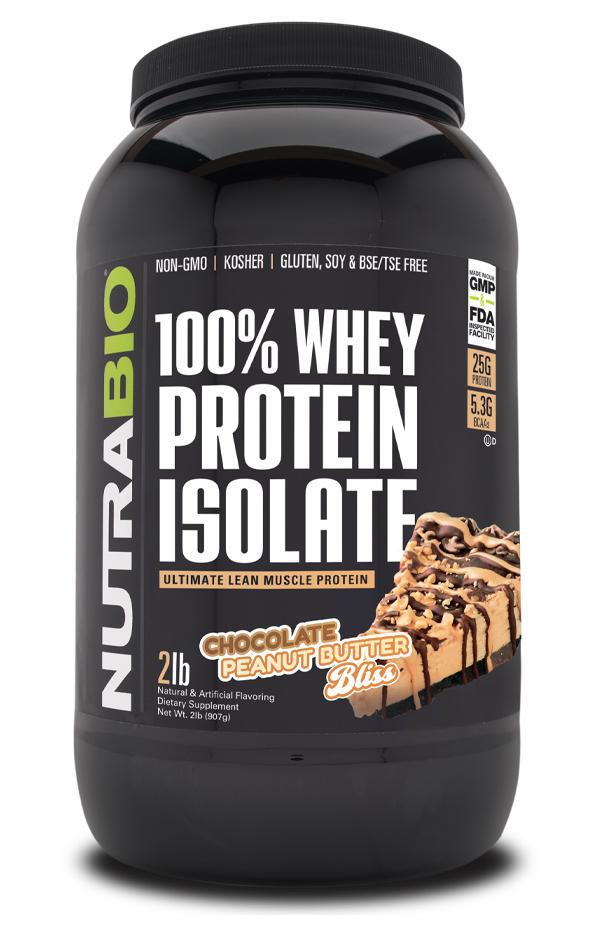 Nutrabio 100% Whey Protein Isolate 2lb