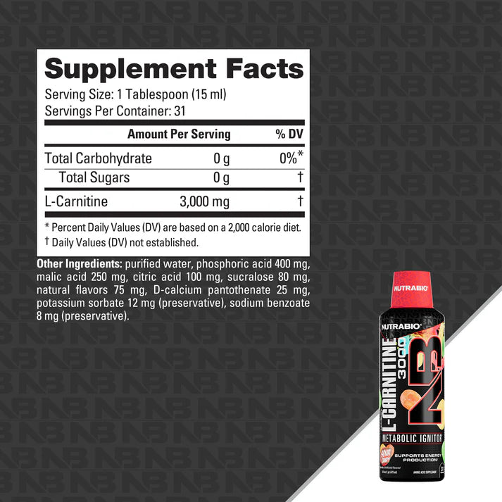 Nutrabio L-Carnitine 3000