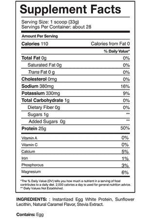 Gaspari Proven Egg 100 % Egg White Protein 30s 2lb