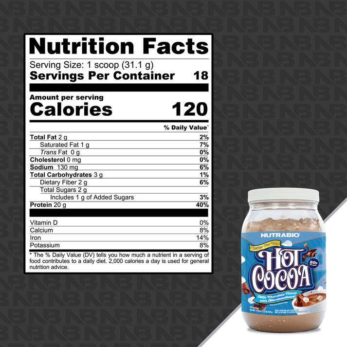 NutraBio Hot Cocoa Protein