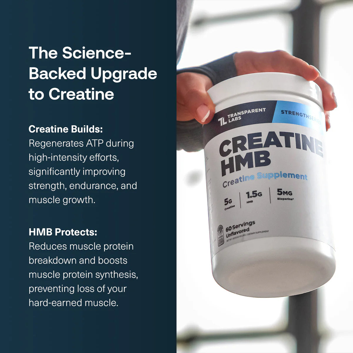 Creatine + HMB (Unflavored) - 30 Servings
