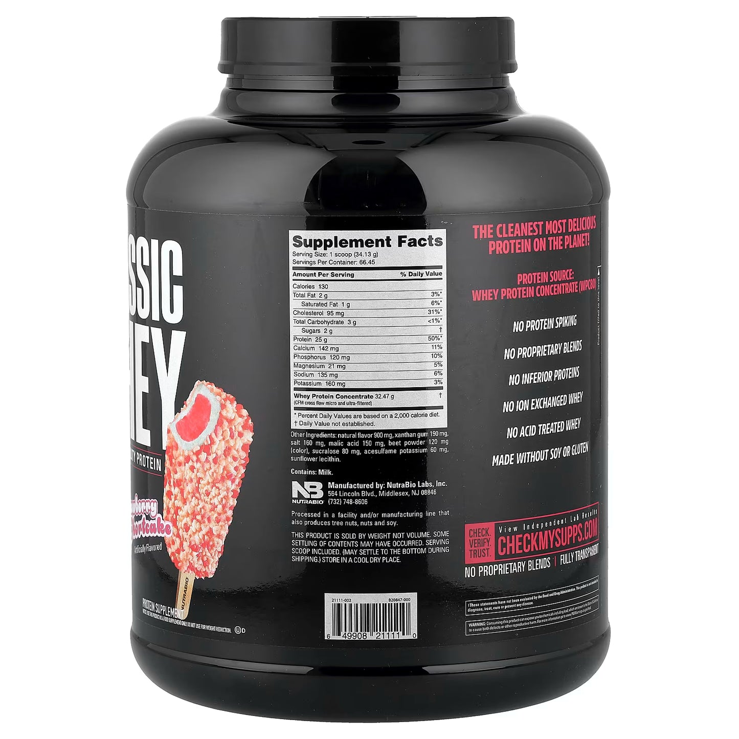 Nutrabio Classic Whey Protein 5lb