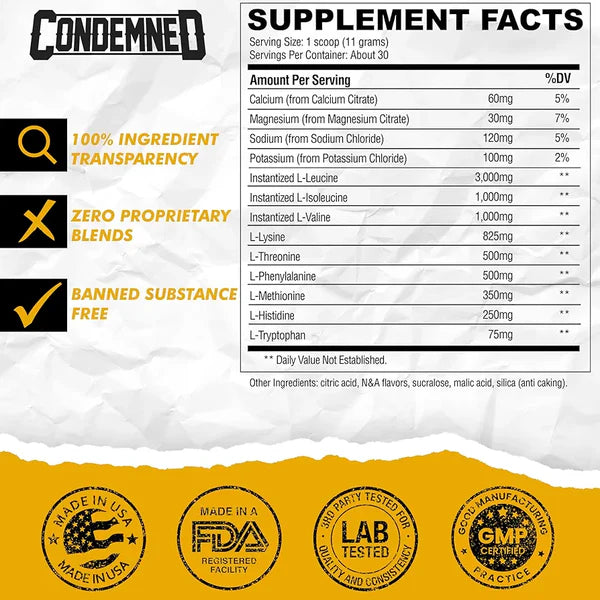 Confined EAA/BCAA