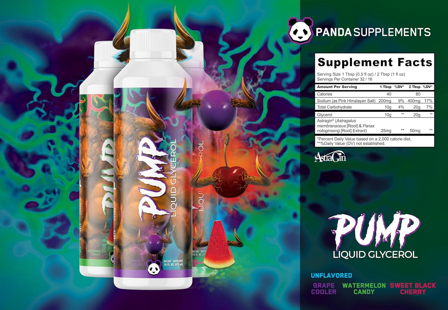 Panda Supp: Pump Glycerol Watermelon (16oz)