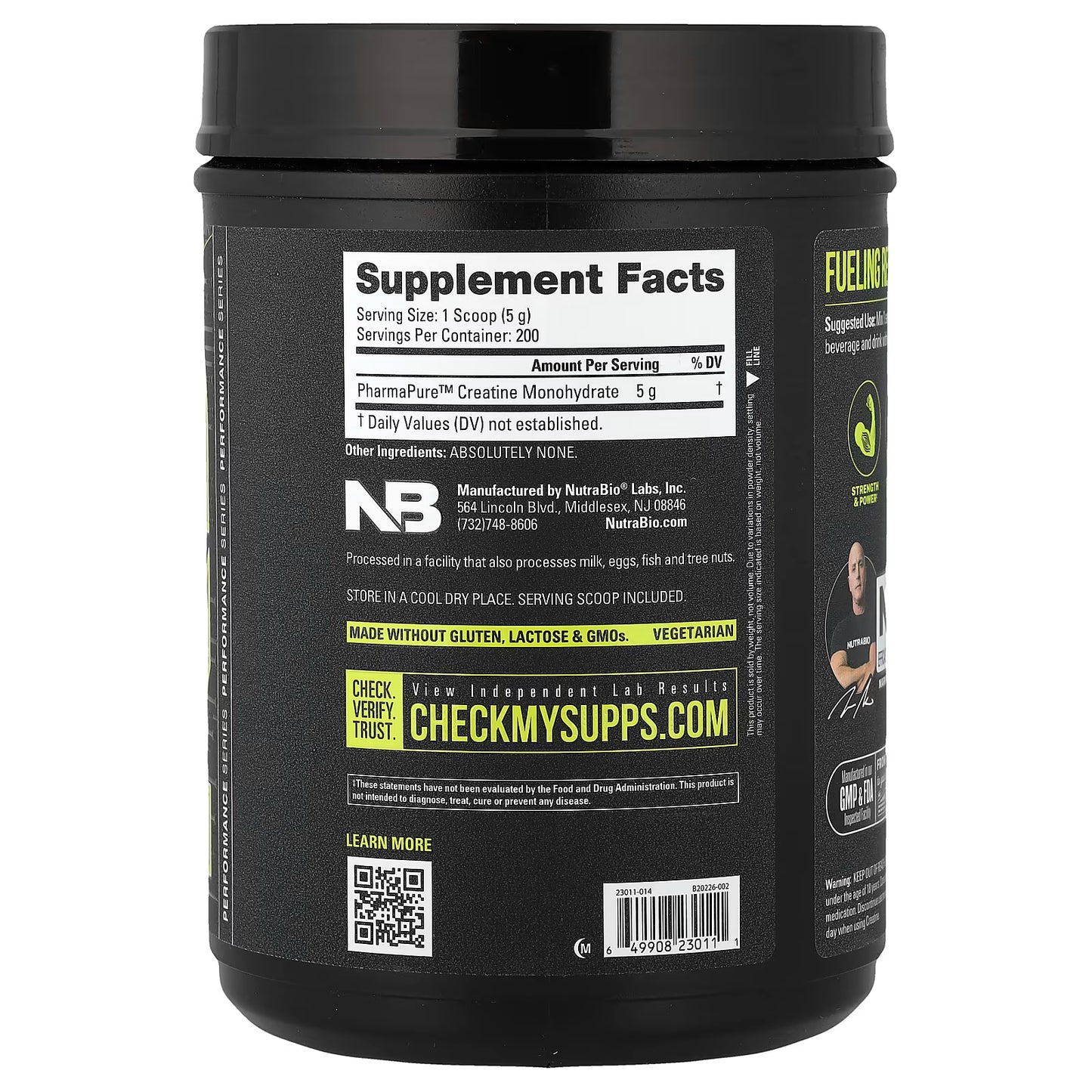 Nutrabio Creatine Unflavored