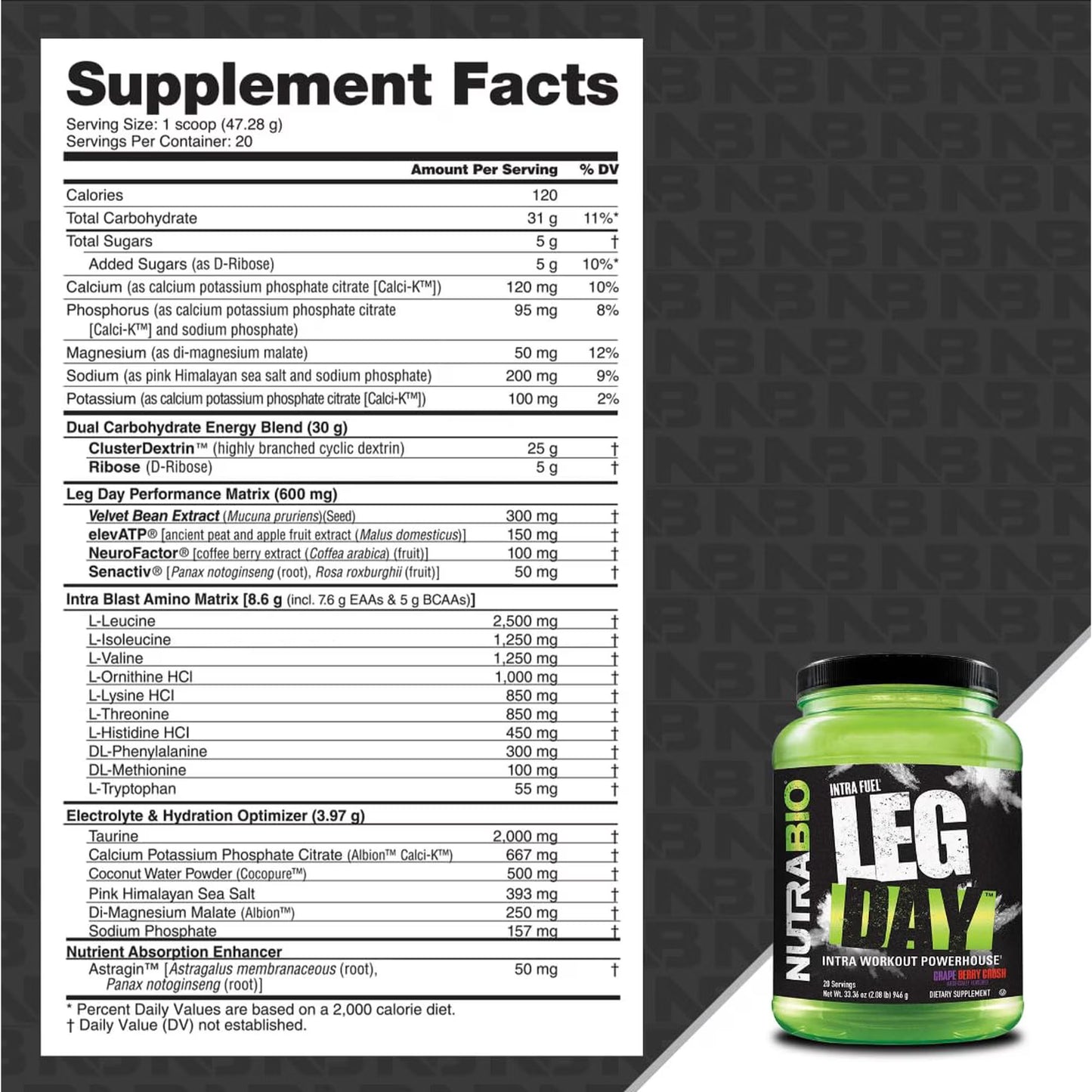 Insta Carb Leg Day