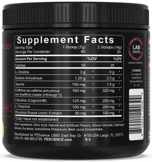 PES Prolific Pre Workout