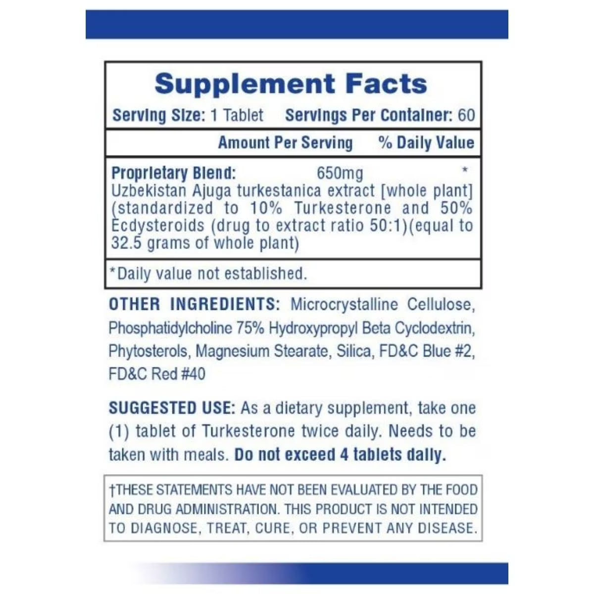 Hi-Tech: Turkesterone 650 (60 tabs)