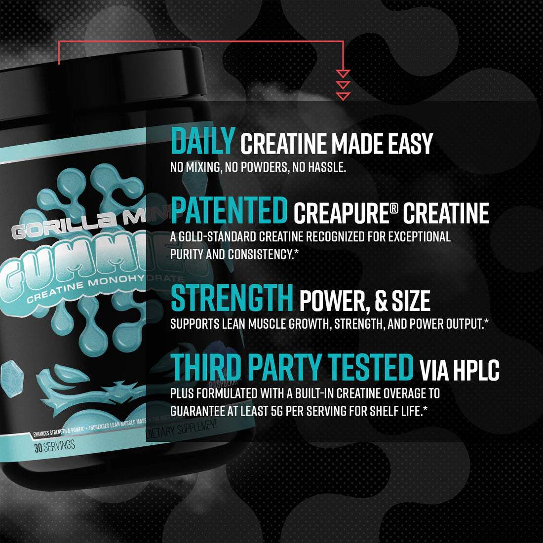 Gorilla Mind Gummies- Creatine Monohydrate