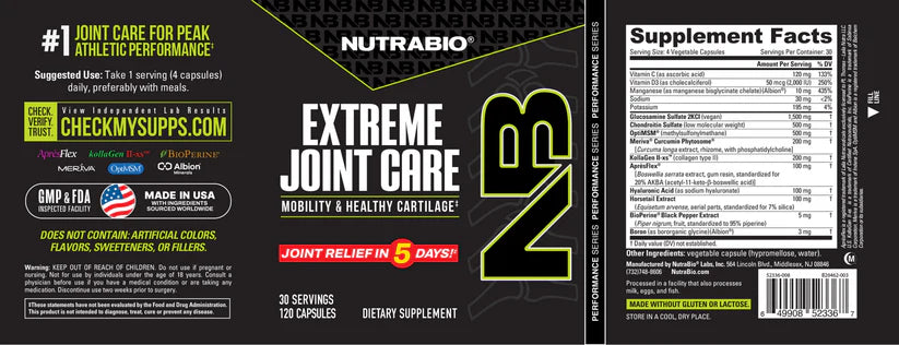 Nutrabio Extreme Joint Care