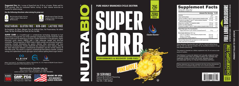 Nutrabio Super Carb