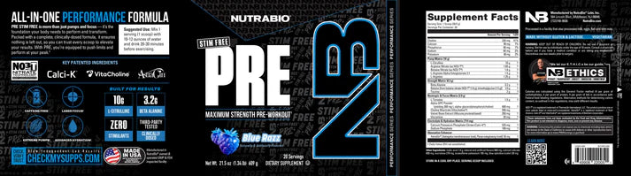 Nutrabio Pre Stim-Free