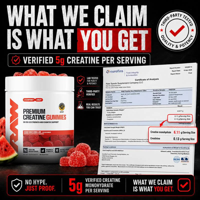 RAW Premium Creatine Gummies