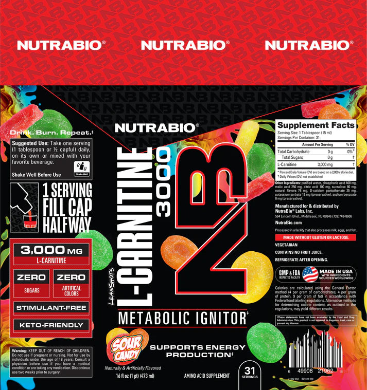 Nutrabio L-Carnitine 3000