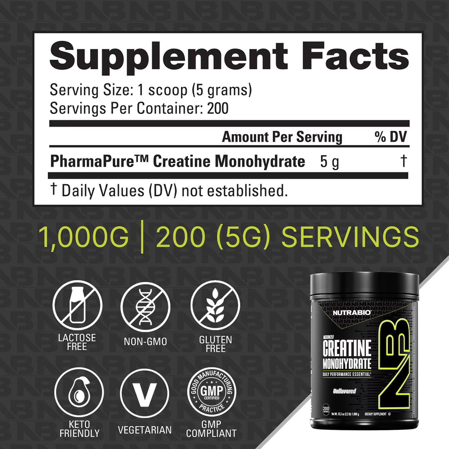 Nutrabio Creatine Unflavored