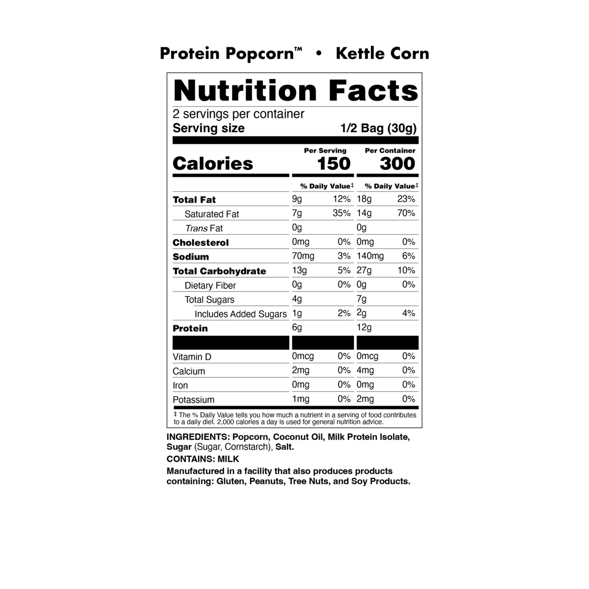 Bucked Up Protein Popcorn