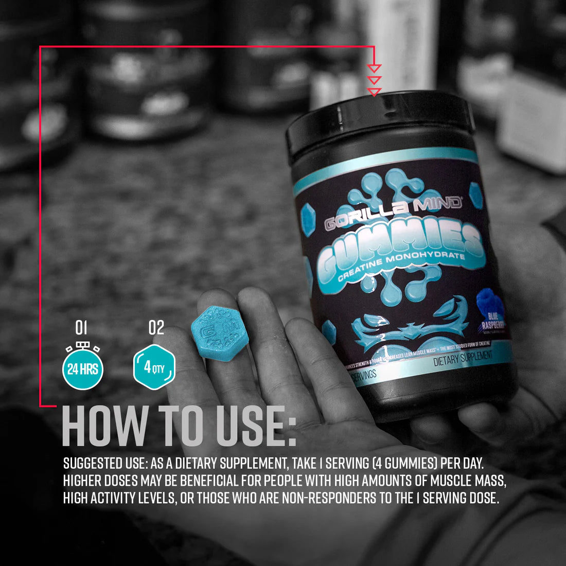 Gorilla Mind Gummies- Creatine Monohydrate