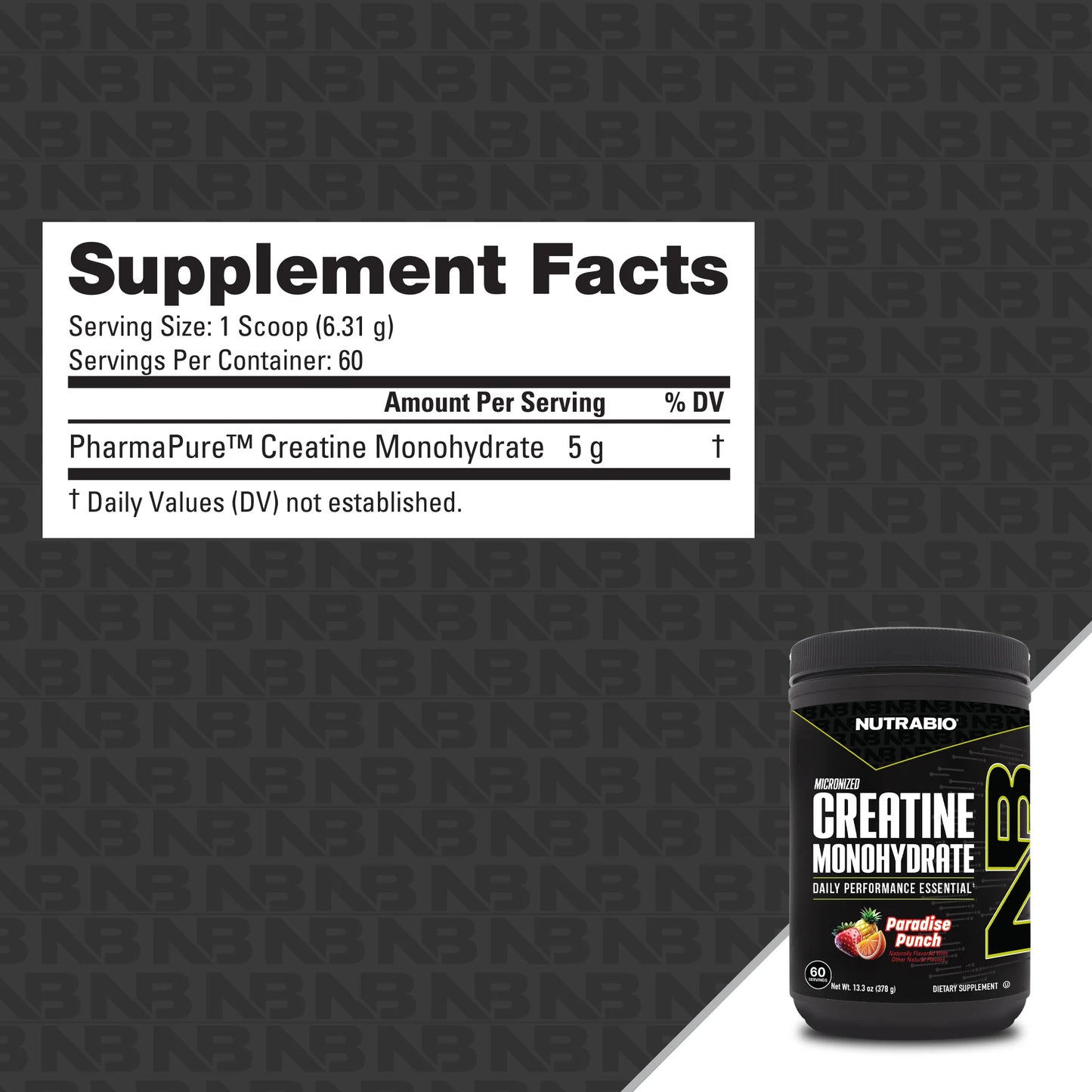 NutraBio Creatine Burst Island Splash