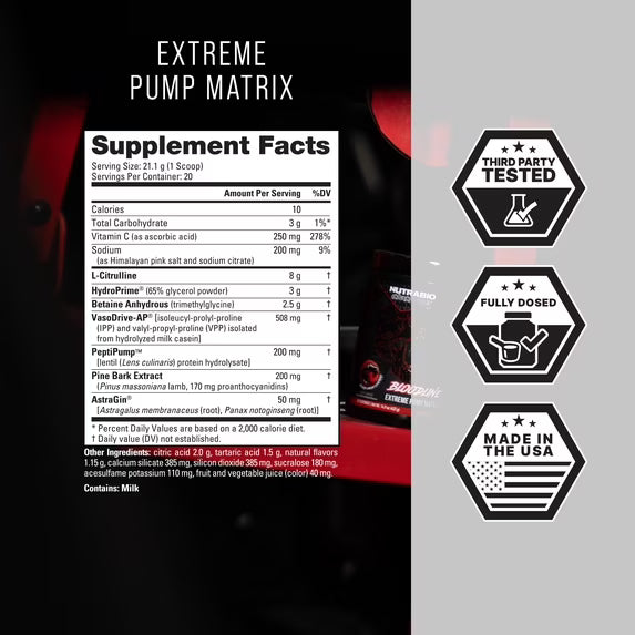 Nutrabio Bloodline Pump Matrix