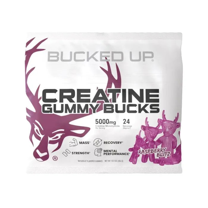 Creatine Gummy Bucks(24 serving) Raspberry Blitz