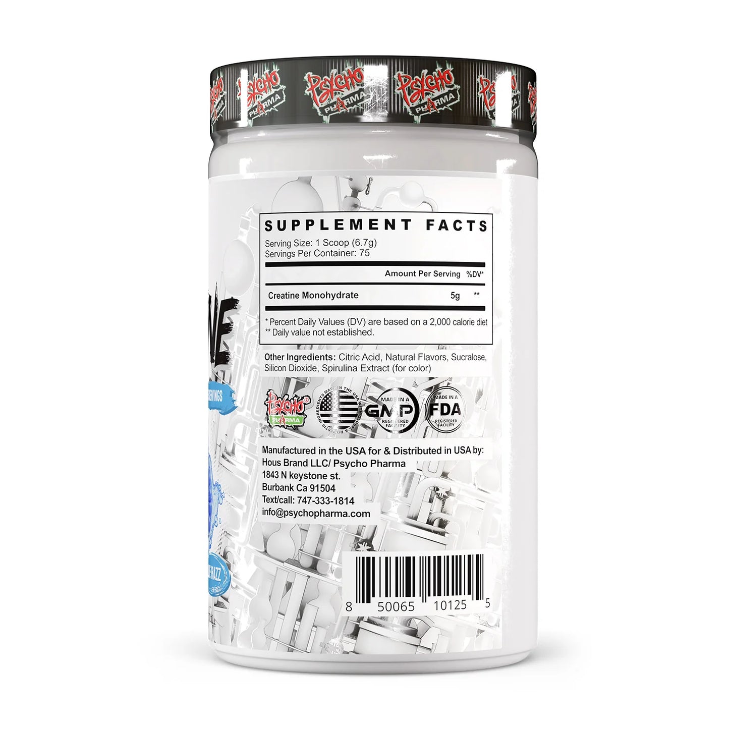 Psycho Pharma Creatine Blue Raspberry