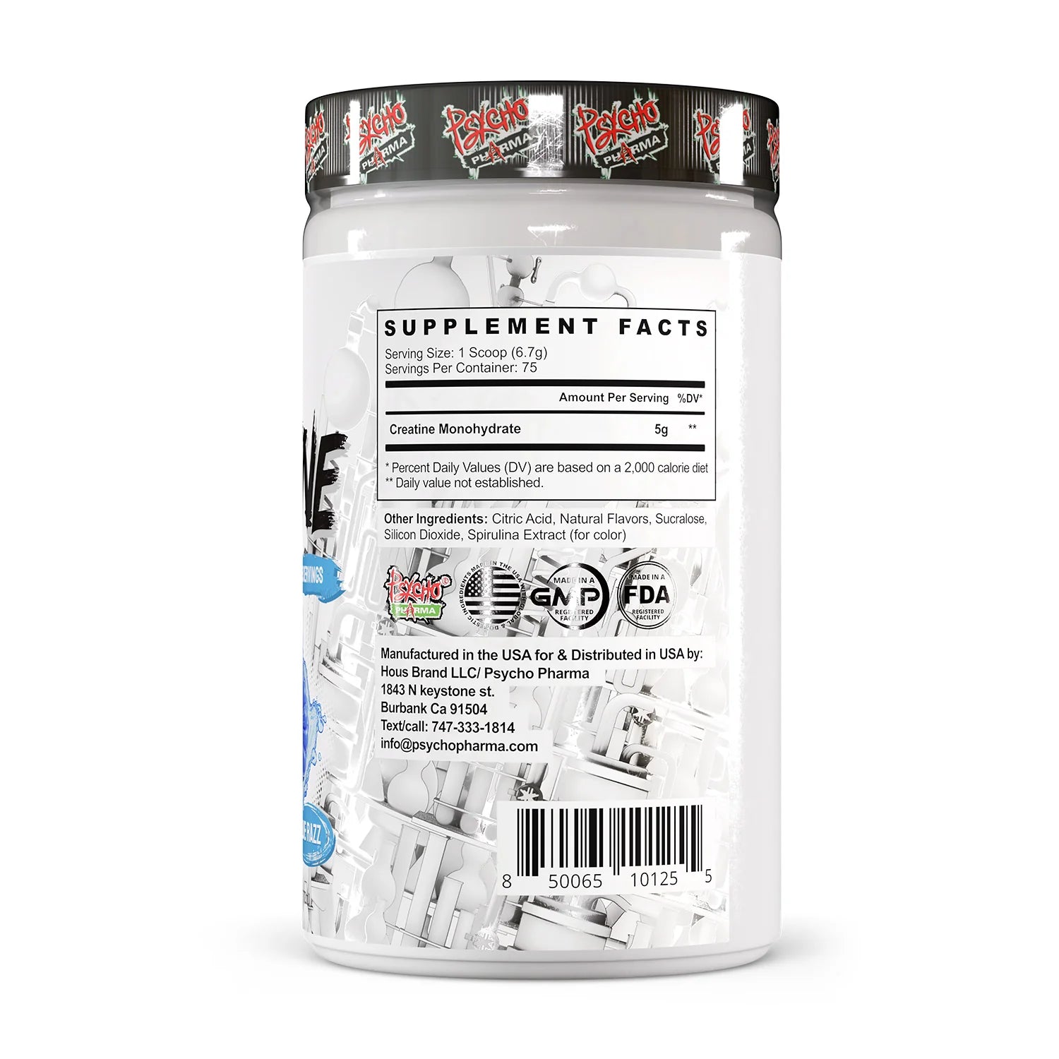 Psycho Pharma Creatine Blue Raspberry