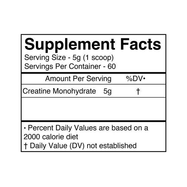 BlackMarket Creatine Raw