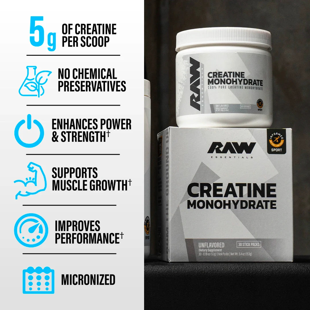 Raw Nutrition Creatine Creatine Monohydrate Powder